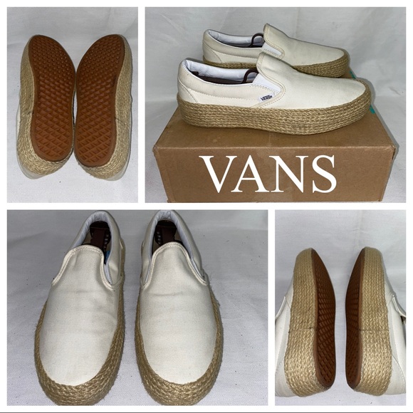 vans linen espadrille